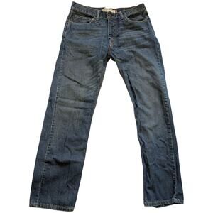 LEVI STRAUSS 505 Straight Leg Levi's Blue Jeans Button Fly Men's 34x32